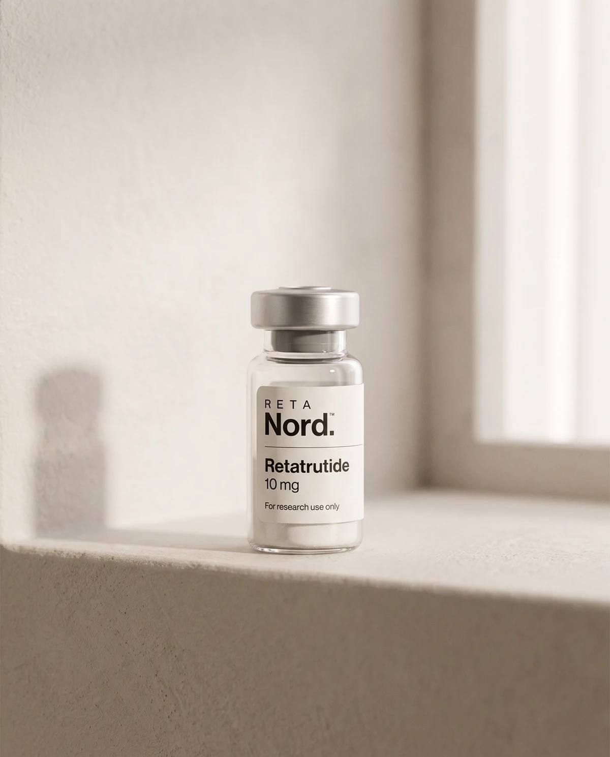RetaNord Retatrutide 10 mg research peptide vial