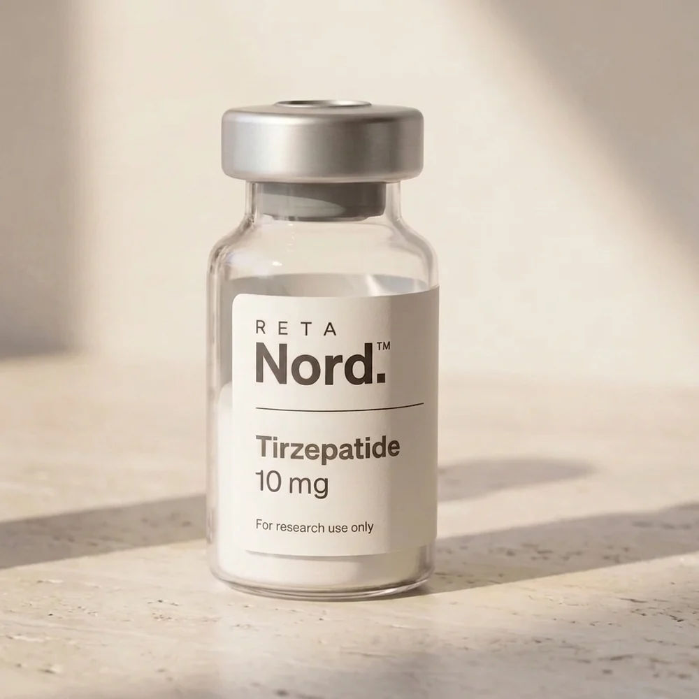 RetaNord Tirzepatide research peptide — 10-vial kit